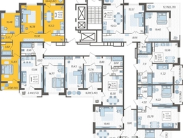 Продается 3-комнатная квартира ЖК Ural (Урал), 78.3 м², 8988840 рублей