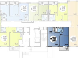 Продается 2-комнатная квартира ЖК Парк у дома, литера 8.3, 45.8  м², 8399720 рублей