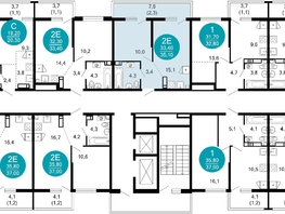 Продается 1-комнатная квартира ЖК Лестория, дом 4, 35.1  м², 17897490 рублей