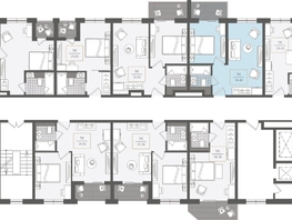 Продается 1-комнатная квартира ЖК Нескучный сад, корпус 2, 38.4  м², 45419060 рублей