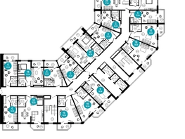 Продается 1-комнатная квартира ЖК Нескучный сад, корпус 2, 33.3  м², 41158250 рублей