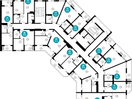 Продается 1-комнатная квартира АО Нескучный сад, корпус 1, 23.1  м², 27727560 рублей