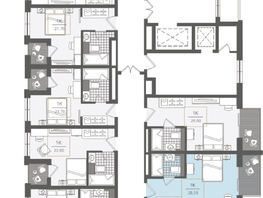 Продается 1-комнатная квартира ЖК Нескучный сад, корпус 2, 26.5  м², 33157700 рублей