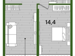 Продается 1-комнатная квартира ЖК DOGMA PARK (Догма парк), литера 11, 48.3  м², 8051610 рублей