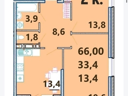 Продается 2-комнатная квартира ЖК Клубный дом Агой, 66 м², 15275000 рублей