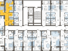Продается 3-комнатная квартира ЖК Кислород, корпус 2, 68.1 м², 24107400 рублей