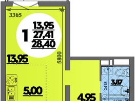 Продается Студия ЖК Город у моря, литера 22, 28.4  м², 6647000 рублей
