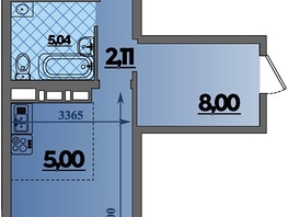 Продается 2-комнатная квартира ЖК Город у моря, литера 23, 47.15  м², 8452999 рублей