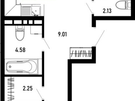 Продается 2-комнатная квартира ЖК Усадьба Гостагаевская, корпус 4, 66.31 м², 13593550 рублей