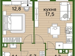 Продается 1-комнатная квартира ЖК DOGMA PARK (Догма парк), литера 2, 43.9 м², 7309350 рублей