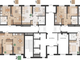Продается 1-комнатная квартира ЖК Мята, 34.5 м², 6210000 рублей