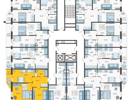 Продается 2-комнатная квартира ЖК Зеленодар, литера 6, 62.5  м², 7449500 рублей