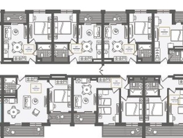 Продается 2-комнатная квартира АО Нескучный сад, корпус 1, 56.9 м², 66838210 рублей