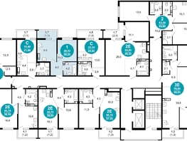 Продается 1-комнатная квартира ЖК Лестория, дом 5, 29.2  м², 13493320 рублей