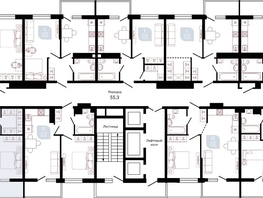 Продается 2-комнатная квартира ЖК Отражение, 2 очередь литера 3, 69  м², 8008600 рублей