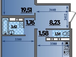 Продается 2-комнатная квартира ЖК Город у моря, литера 8, 67.09  м², 10170844 рублей