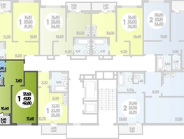 Продается 1-комнатная квартира ЖК Парк у дома, литера 8.3, 42.8  м², 8200479 рублей