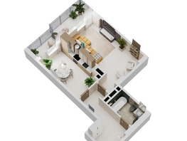 Продается 1-комнатная квартира ЖК Золотой Берег, литер 5, 53.55  м², 10870650 рублей