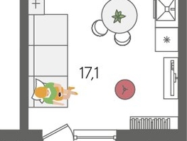 Продается Студия ЖК Рекорд 2, литера 2, 28  м², 7067200 рублей