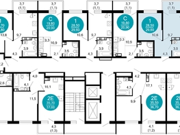Продается 1-комнатная квартира ЖК Флора, 4 этап, 29.6  м², 12850660 рублей
