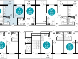 Продается 1-комнатная квартира ЖК Флора, 4 этап, 29.6  м², 11805780 рублей