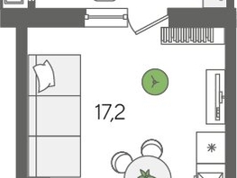Продается Студия ЖК Рекорд 2, литера 1, 28.2  м², 6951300 рублей