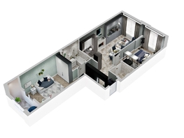 Продается 2-комнатная квартира ЖК Зеленая территория, литера 1.1, 66.1  м², 8687523 рублей