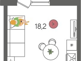 Продается Студия ЖК Рекорд 2, литера 5, 29.6  м², 6586000 рублей