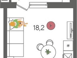 Продается Студия ЖК Рекорд 2, литера 5, 29.3  м², 6569060 рублей