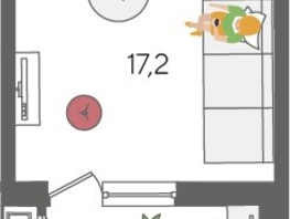 Продается Студия ЖК Рекорд 2, литера 2, 27.8  м², 7091780 рублей