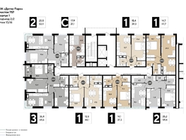 Продается 1-комнатная квартира ЖК ДОГМА ПАРК, литера 21, 47.7  м&sup2;, 8938980 рублей