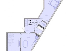 Продается 2-комнатная квартира ЖК Радонеж, блок-секция 1, 10, 11, 86.6  м², 11414000 рублей