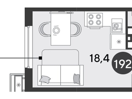 Продается Студия ЖК Парк Победы 2, литера 6, 22  м², 4855400 рублей