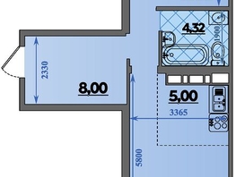 Продается 2-комнатная квартира ЖК Город у моря, литера 17, 47.18 м², 8190448 рублей