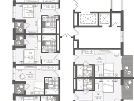 Продается 1-комнатная квартира ЖК Нескучный сад, корпус 2, 19.7  м², 27492900 рублей