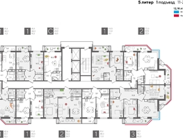 Продается 1-комнатная квартира ЖК Рекорд 2, литера 5, 41.4  м&sup2;, 10047780 рублей