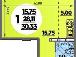 Продается Студия ЖК Восточный, литера 42, 30.33  м&sup2;, 4594000 рублей