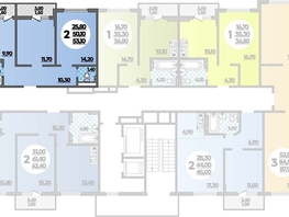 Продается 2-комнатная квартира ЖК Парк у дома, литера 8.3, 53.4  м&sup2;, 10470780 рублей