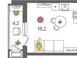 Продается Студия ЖК Рекорд 2, литера 6, 29.3  м², 6677470 рублей