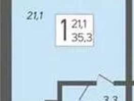 Продается 1-комнатная квартира Искры ул, 26  м&sup2;, 9450000 рублей