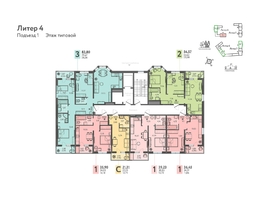 Продается 1-комнатная квартира ЖК Теплые края, литер 4, 39.2  м&sup2;, 5723200 рублей