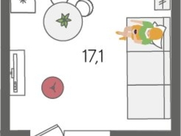 Продается Студия ЖК Рекорд 2, литера 2, 27.4  м², 7288400 рублей