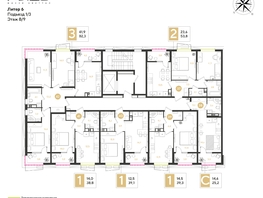 Продается 1-комнатная квартира ЖК РИДЗ, литер 6, 39.3  м&sup2;, 7903230 рублей
