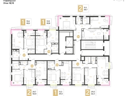Продается 2-комнатная квартира ЖК РИДЗ, литер 6, 66.3  м&sup2;, 10435620 рублей