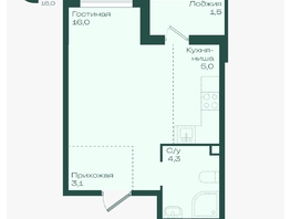 Продается Студия ЖК Ботаника, литер 1.1, 29.9  м&sup2;, 5190640 рублей