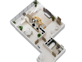 Продается 1-комнатная квартира ЖК Золотой Берег, литер 1, 53.93  м&sup2;, 11487090 рублей