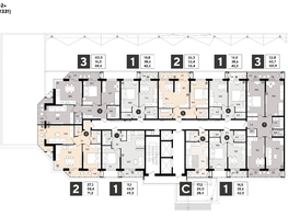 Продается 1-комнатная квартира ЖК Рекорд 2, литера 1, 41.8  м&sup2;, 10500160 рублей