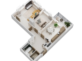 Продается 2-комнатная квартира ЖК Золотой Берег, литер 6, 58.74  м&sup2;, 11789118 рублей