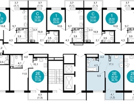 Продается 1-комнатная квартира ЖК Флора, 4 этап, 36.5  м&sup2;, 12813795 рублей
