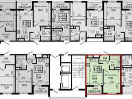Продается 1-комнатная квартира ЖК Ботаника Хилс, лит 1, 33.46  м&sup2;, 10645000 рублей
